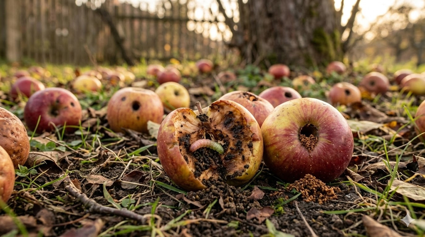 Hoe u gevallen fruit van fruitmotten op de juiste manier verwijdert: de beste tips