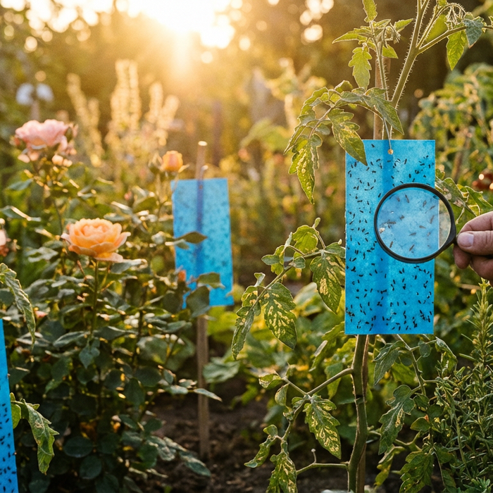 Blauwe borden tegen trips: monitoring en bestrijding in detail