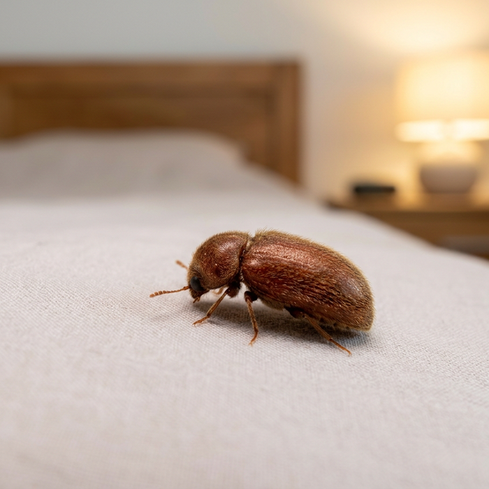 Broodkever in de slaapkamer