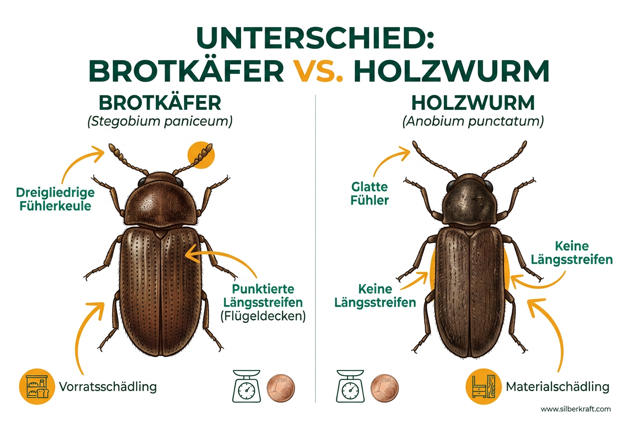 Verschil broodkever en houtworm: ongedierte veilig identificeren en bestrijden