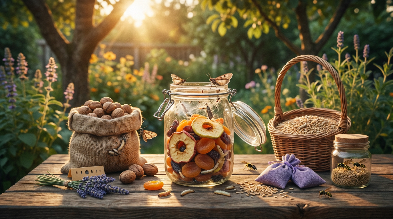 Aantasting door gedroogde fruitmotten: herkennen, veroorzaken en met succes bestrijden