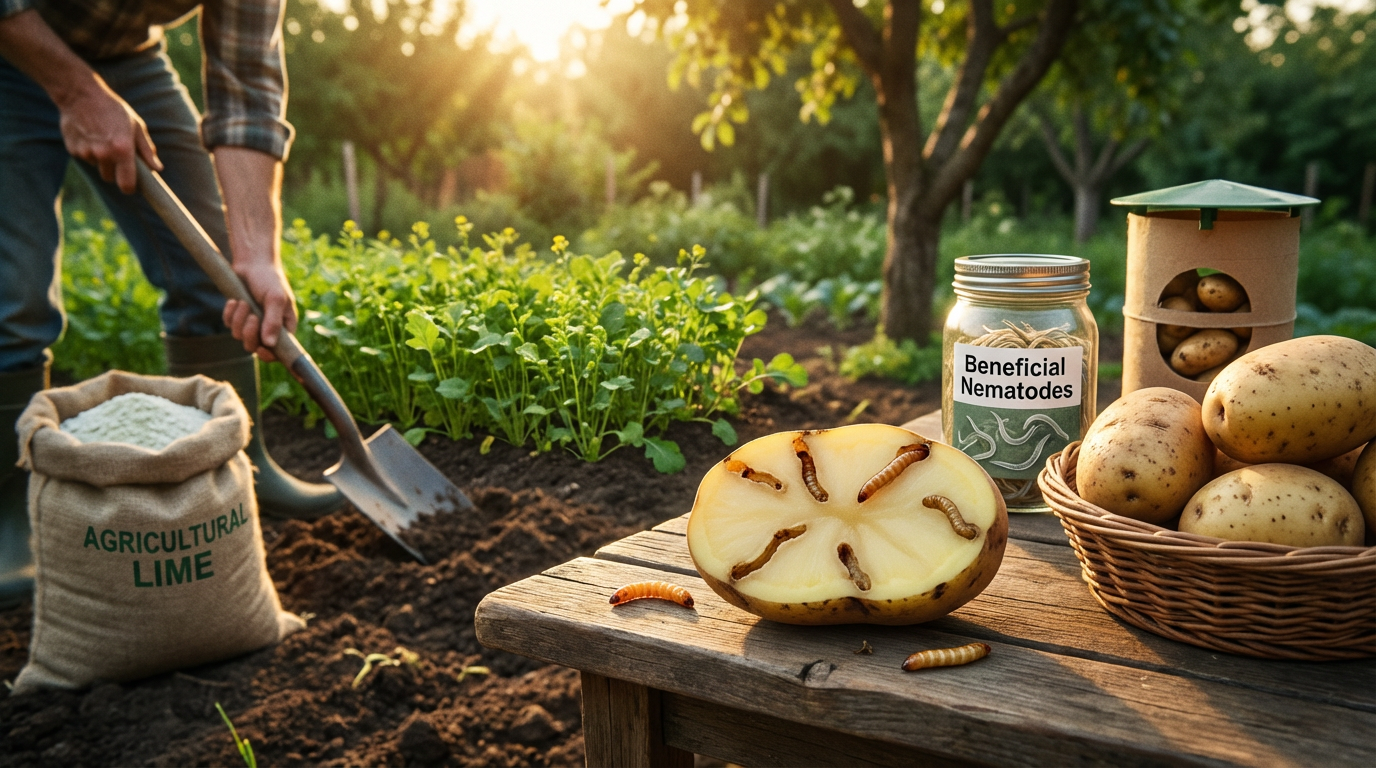 Draadwormen in aardappelen: schade, preventie en controle