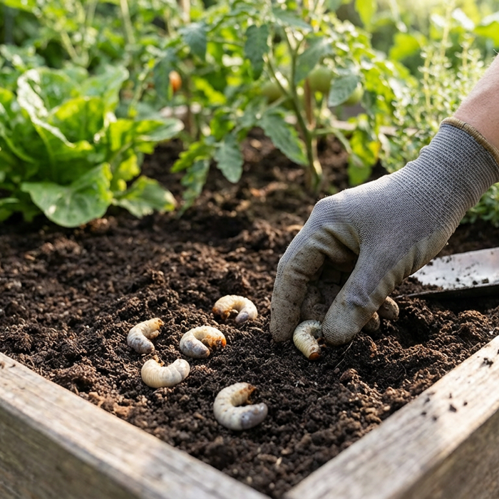Engerlingen in verhoogde bedden: bescherm uw planten tegen wortelschade