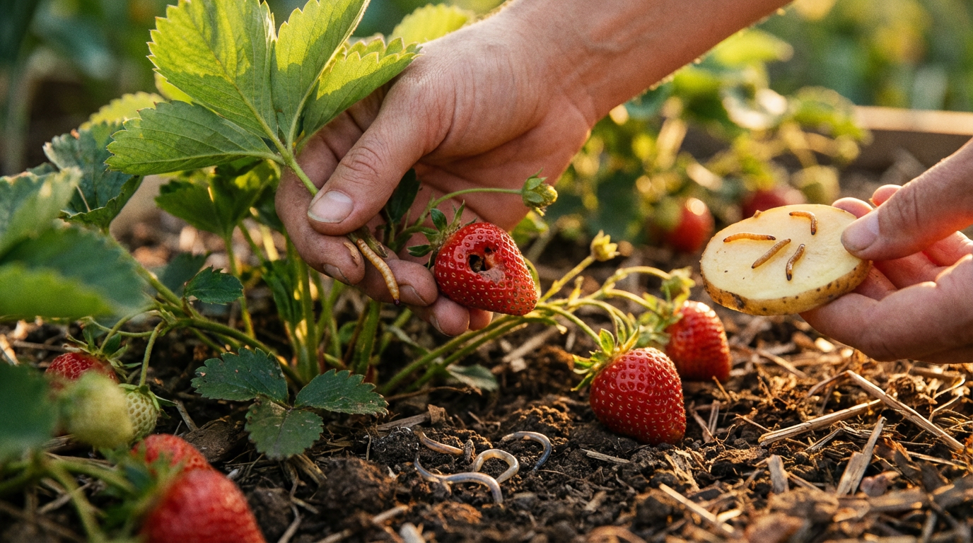 Aardbeien & Draadwormen: Herken de schade en bestrijd deze biologisch