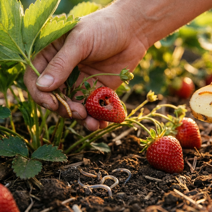 Aardbeien & Draadwormen: Herken de schade en bestrijd deze biologisch