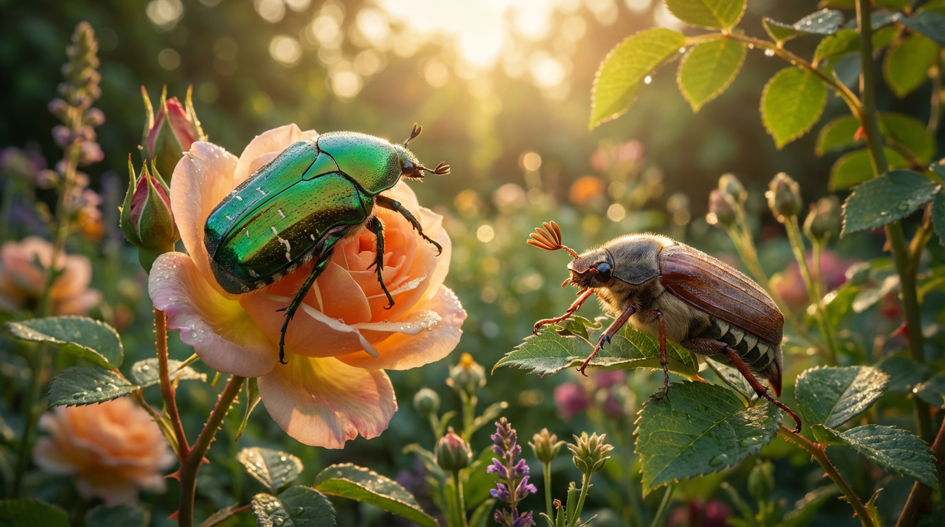 Groene meikever: rozenkever of plaag? Herken het verschil
