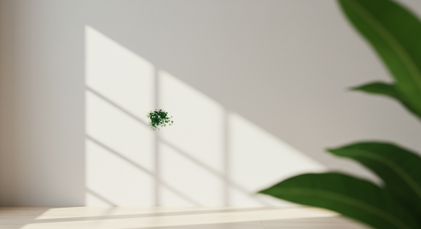 Groene schimmel op de muur: detectie en verwijdering