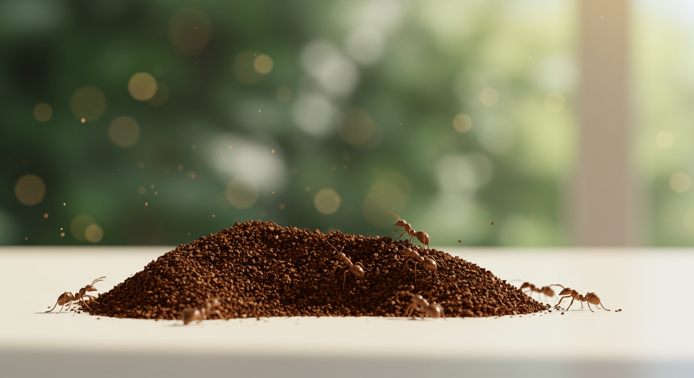 Koffiedik tegen mieren: gebruik huismiddeltjes op de juiste manier