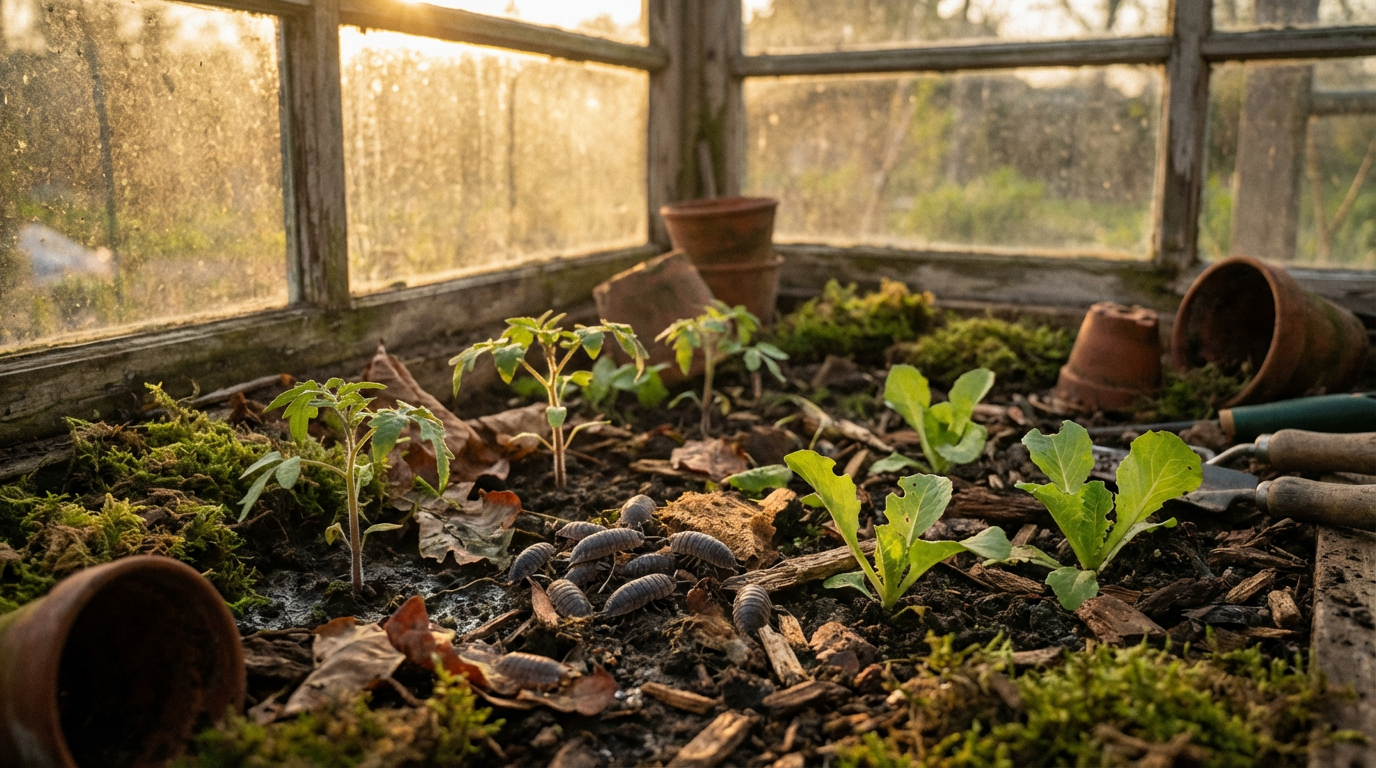 Pissebedden in de kas: nuttige hulp of gevaar voor jonge planten?