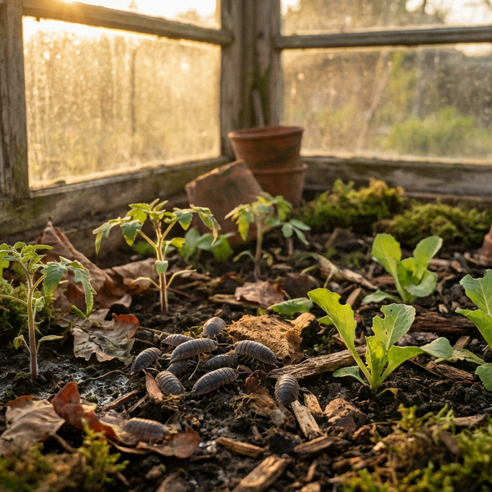 Pissebedden in de kas: nuttige hulp of gevaar voor jonge planten?