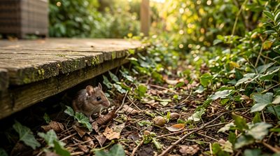 Mäuse im Garten und unter der Terrasse: Ursachen & was hilft