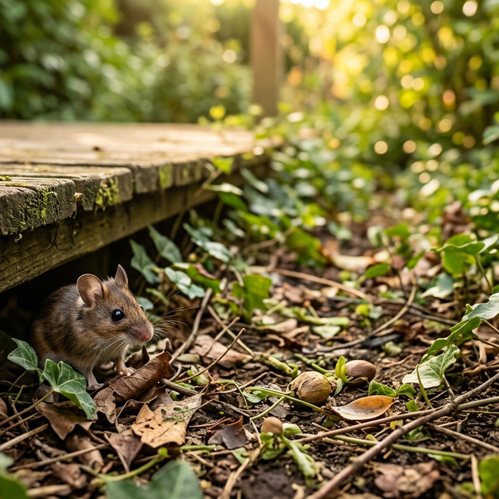Mäuse im Garten und unter der Terrasse: Ursachen & was hilft