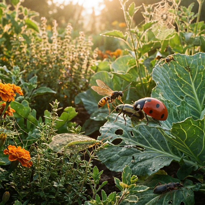 Gunstige insecten tegen vlooienkevers: richt zich op natuurlijke vijanden