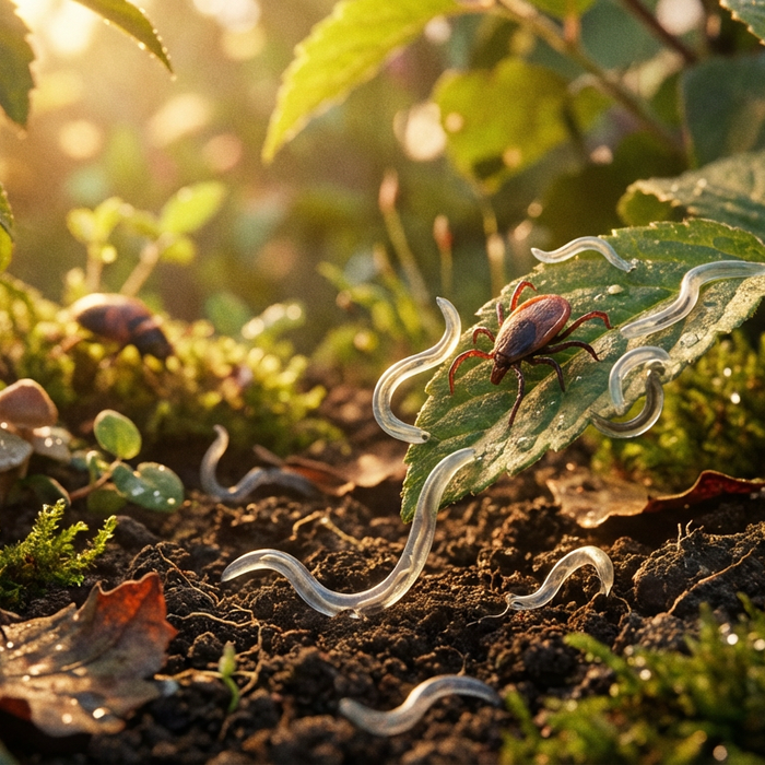 Nematoden tegen teken: biologische bestrijding in de tuin