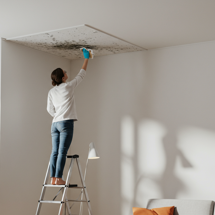 Schimmel op het plafond: oorzaken en eliminatie