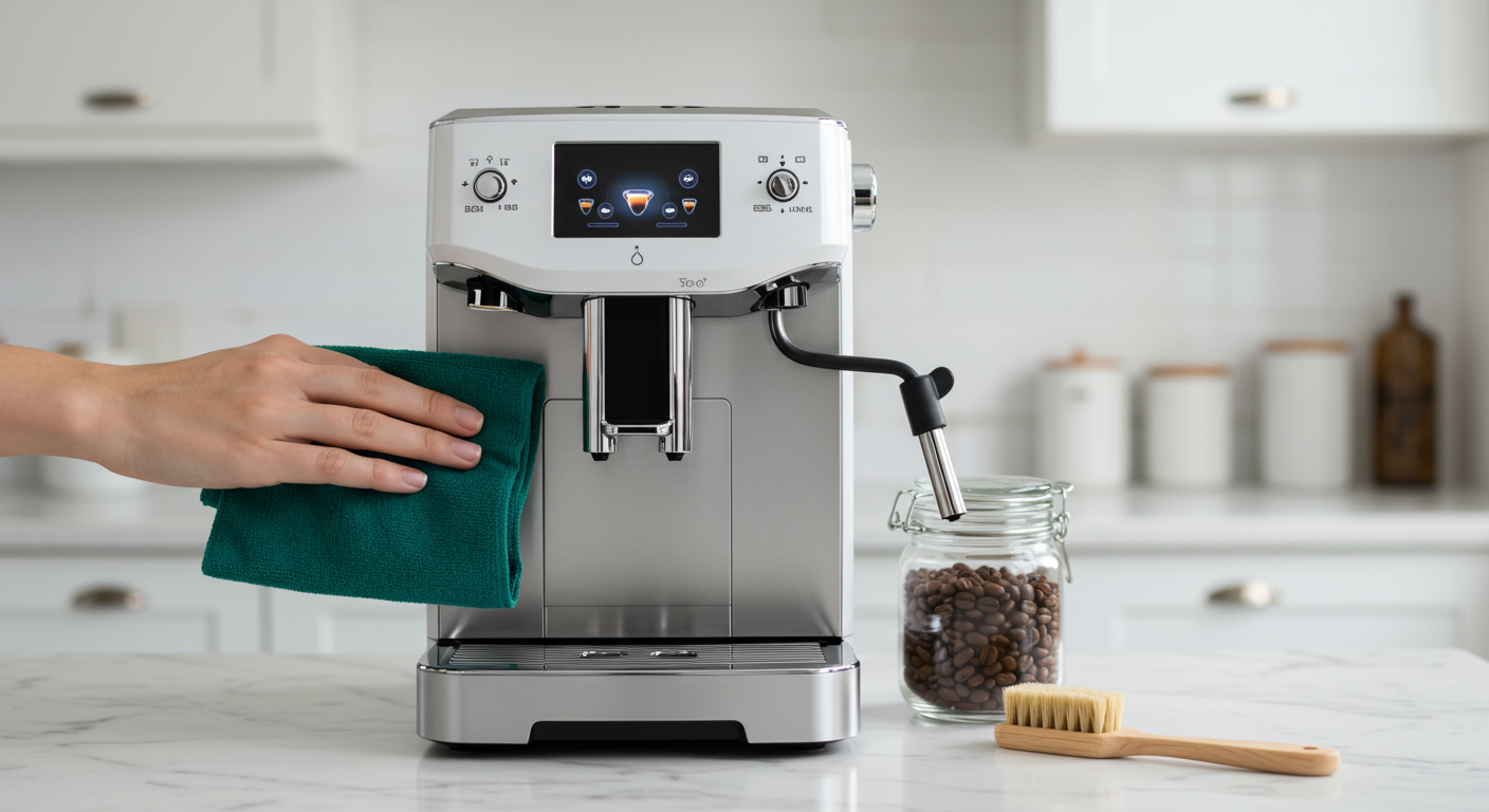 Schimmel verwijderen in de volautomatische koffiemachine
