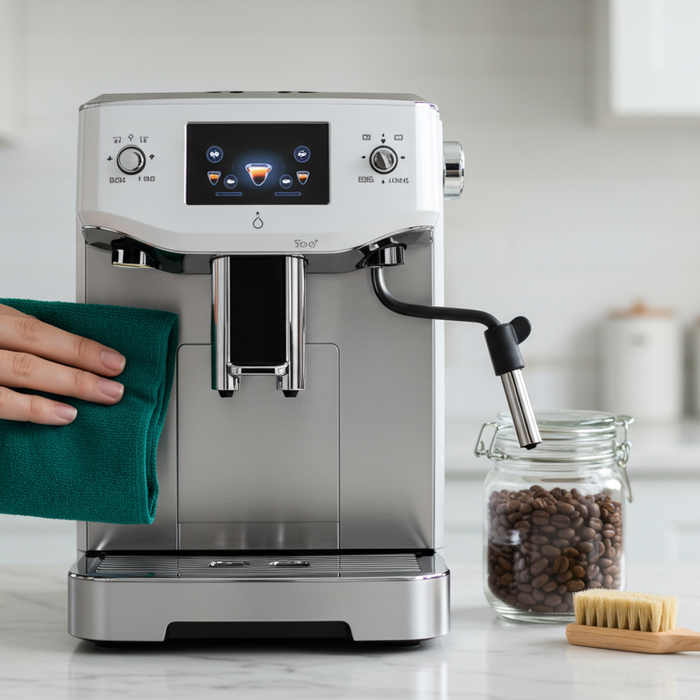 Schimmel verwijderen in de volautomatische koffiemachine