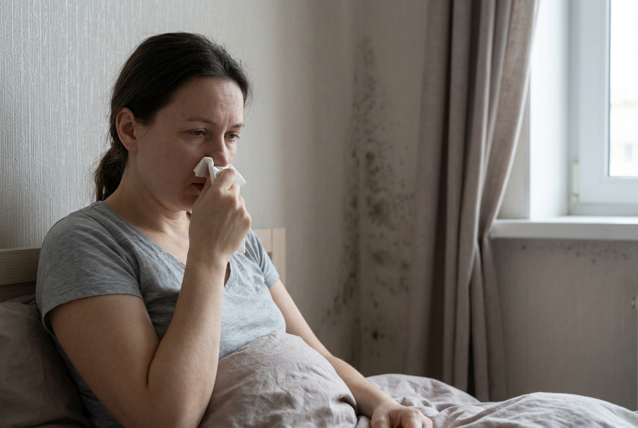 Schimmel in de slaapkamergezondheid: risico's identificeren en elimineren