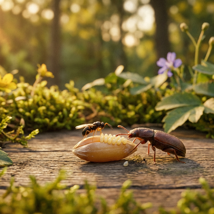 Sluipwespen tegen graankevers: op biologische wijze