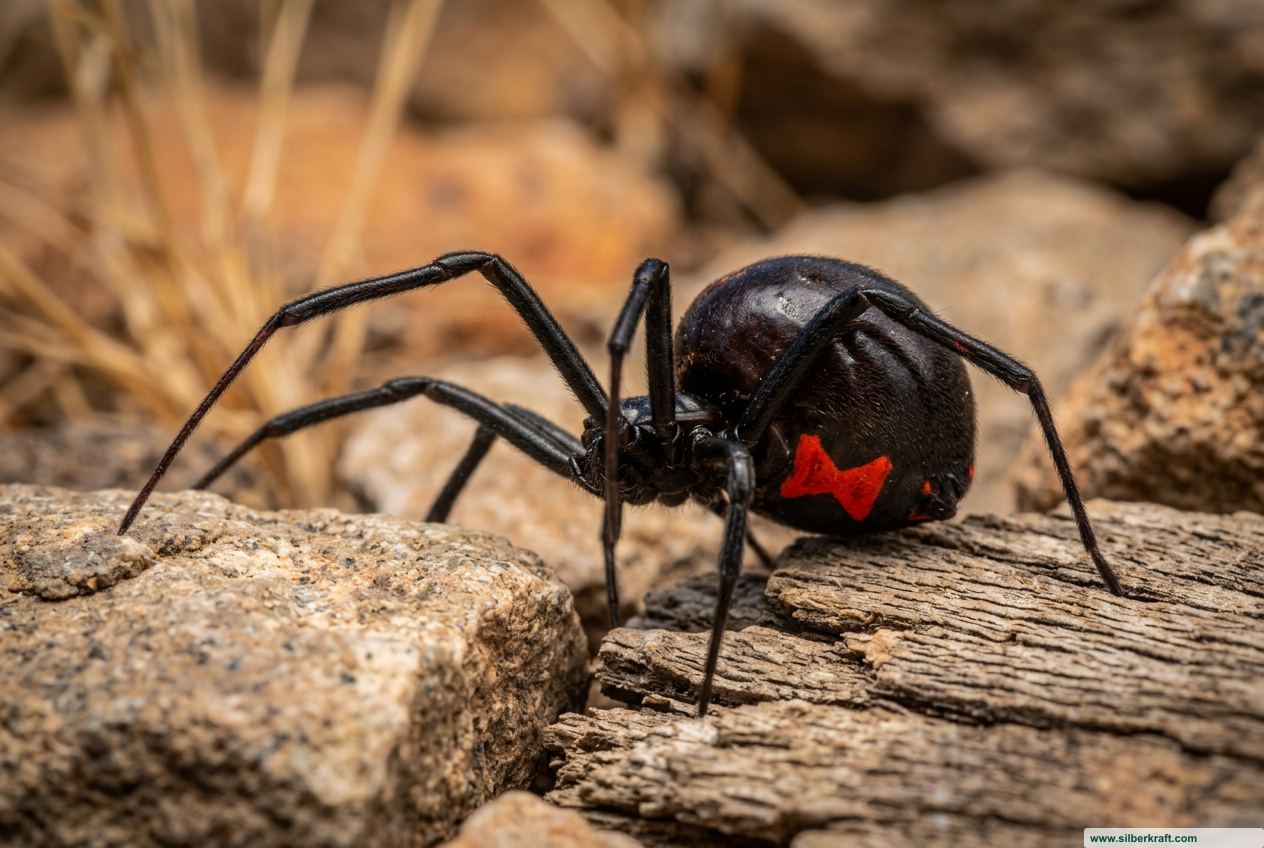 Black Widow Spider: Alles over detectie, gevaar en inheemse verwanten