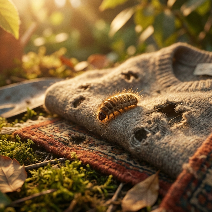 Larven van tapijtkevers gevaarlijk: Identificeer risico's voor de gezondheid en textiel