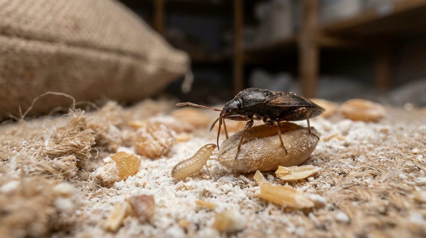 Pakhuispiraten tegen pelskevers: Biologische hulp bij opslagbescherming