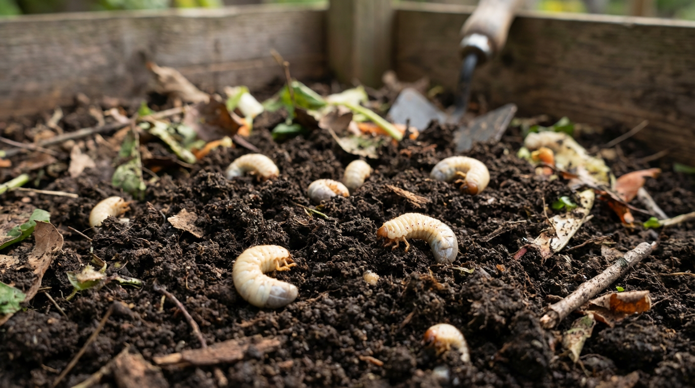Engerlingen in compost: nuttige of gevaarlijke plaag?