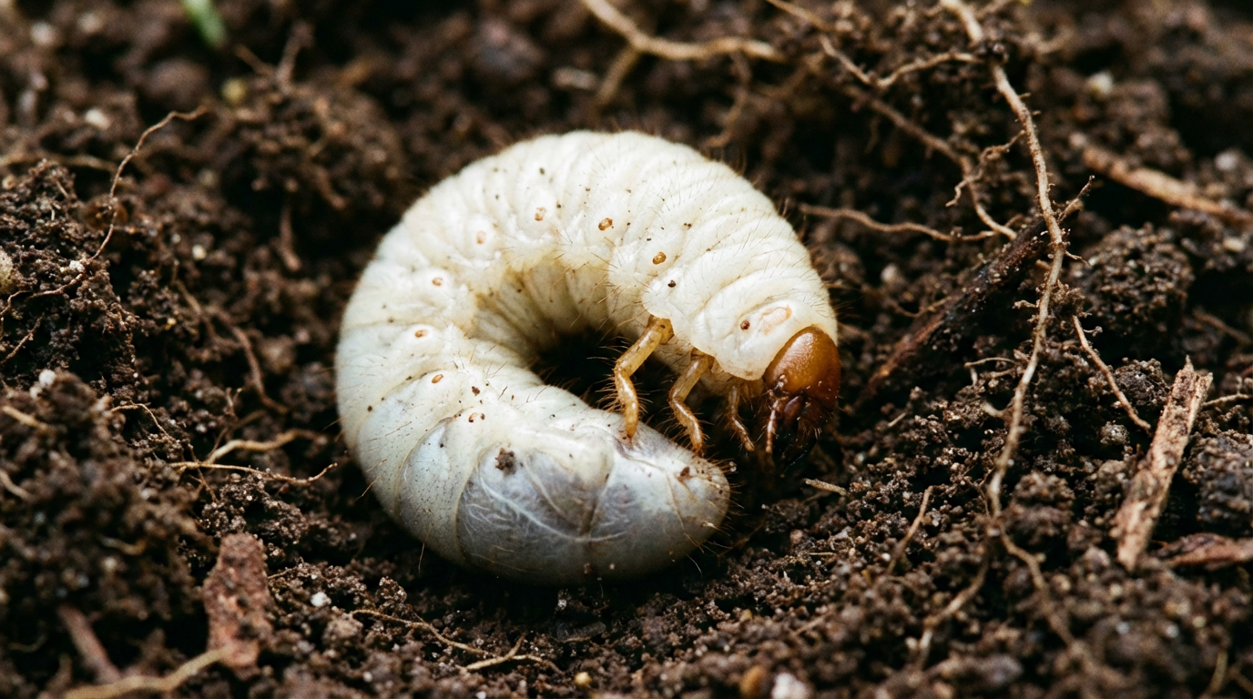 Engerlingen in de tuin: ongedierte herkennen, identificeren en biologisch bestrijden