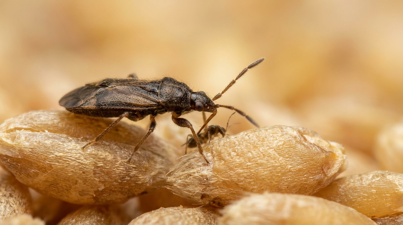 Wat zijn kamppiraten? Alles over Xylocoris flavipes in bewaarbescherming