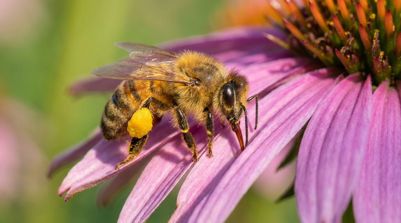 Was essen Bienen? Die beste Nahrung für Honigbienen im Garten