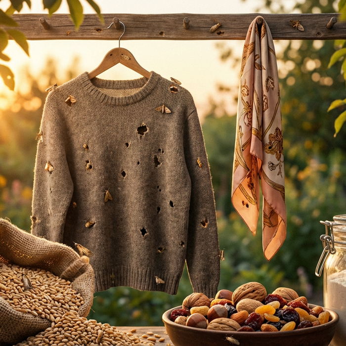 Wat eten motten? Het dieet van kleding en voedselmotten