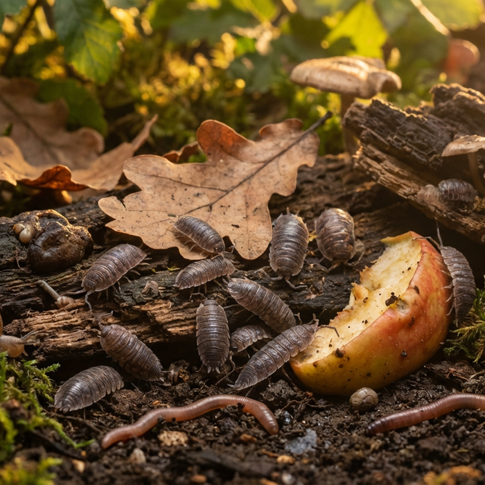Wat eten pissebedden? Het menu met nuttige schaaldieren