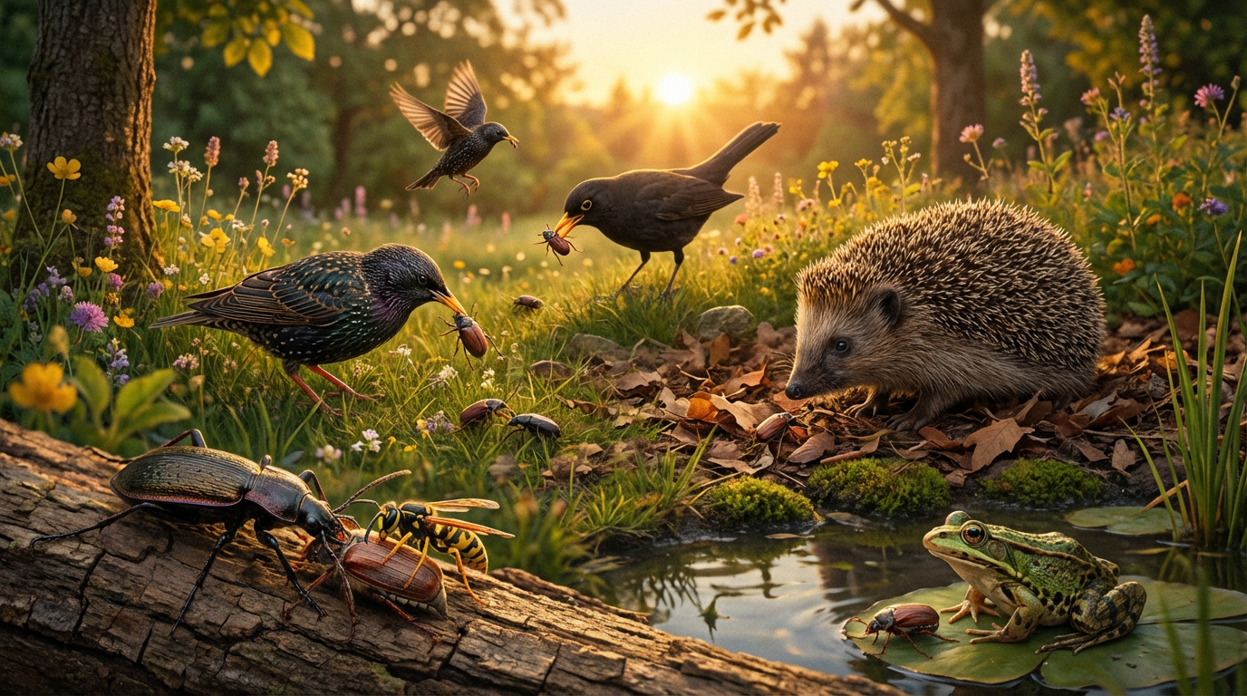 Wie eet junikevers? Natuurlijke vijanden en biologische verdediging