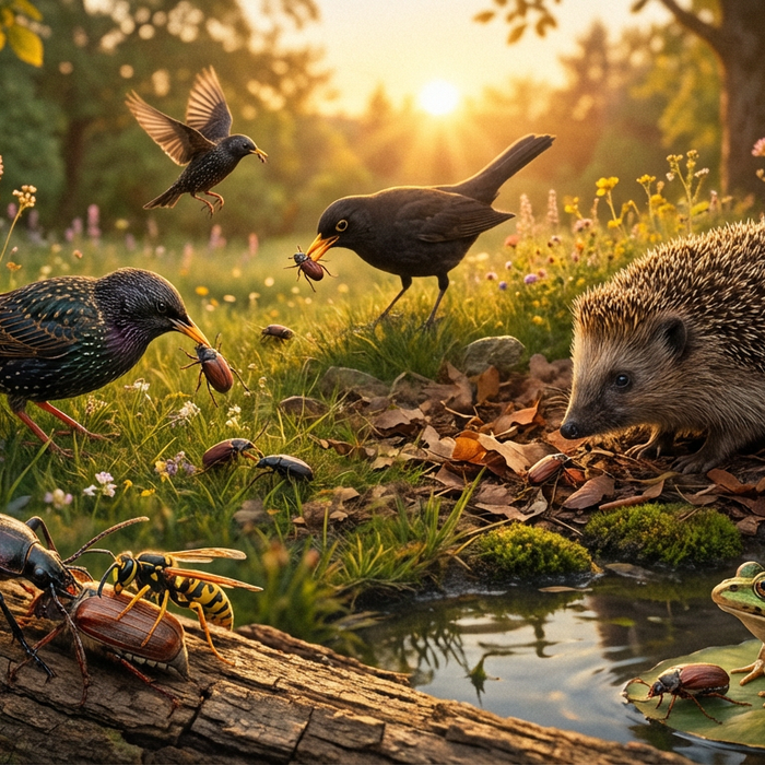 Wie eet junikevers? Natuurlijke vijanden en biologische verdediging
