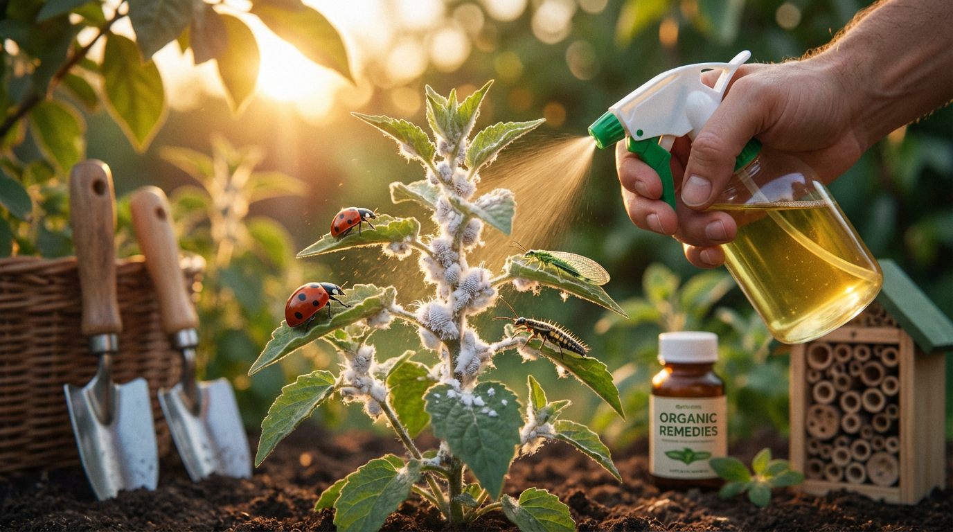 Bestrijding van wolluizen op planten: oorzaken, remedies en nuttige insecten