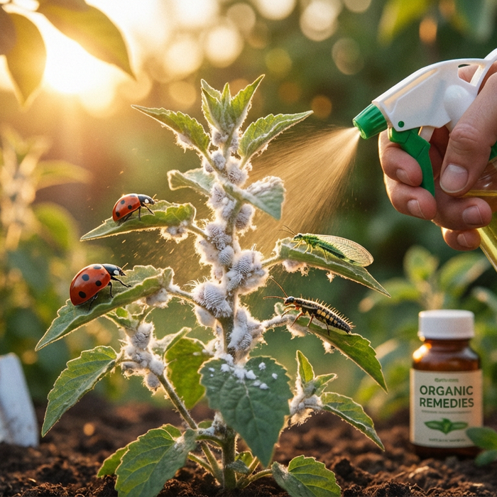 Bestrijding van wolluizen op planten: oorzaken, remedies en nuttige insecten