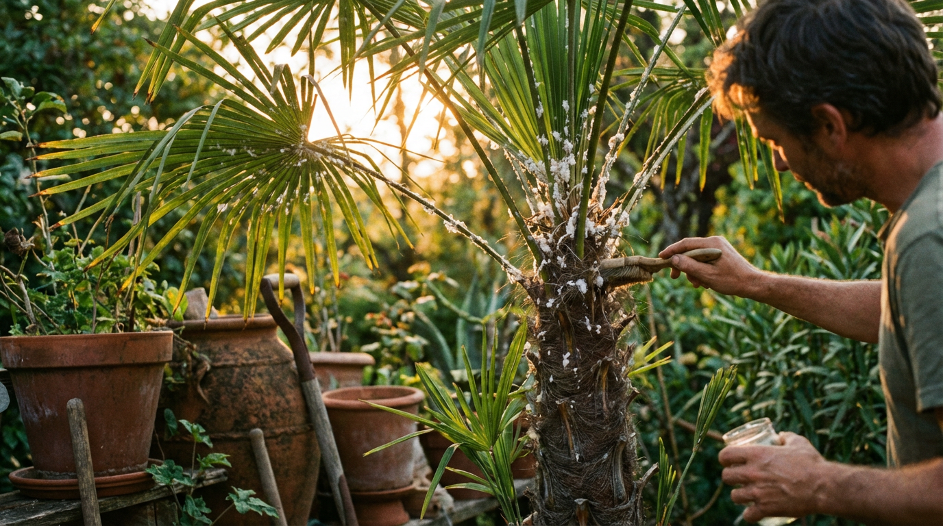 Palmwolluizen: hoe u uw plant effectief kunt redden