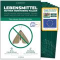 Voedselmottenvallen, feromoonlijmvallen voor het monitoren van voedselmottenplagen in keukens en voorraadkasten, inclusief e-book