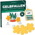 Gele val gele panelen gele stickers 12 stuks tegen fruitvliegjes, muggen en nog veel meer.