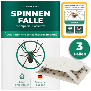 Spinnenfalle mit Spezial-Lockstoff - Silberkraft