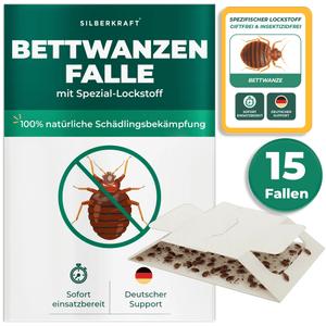 Bettwanzenfalle mit Spezial-Lockstoff - Silberkraft