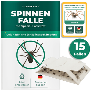 Spinnenfalle mit Spezial-Lockstoff - Silberkraft