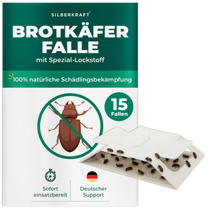 Brotkäferfalle mit Spezial-Lockstoff - Silberkraft