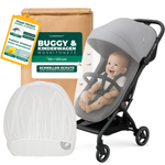 Muggennet kinderwagen & buggy - universele insectenbescherming voor baby's onderweg - fijnmazig net, licht en geschikt voor op reis - Silberkraft