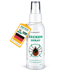 Zeckenspray Zeckenschutz - Anti Zecken Spray - Silberkraft