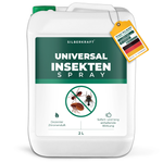 2 liter Silberkraft universele insectenspray met onmiddellijke en langdurige werking tegen vliegende en kruipende insecten. Bevat een subtiele citroengeur, is op waterbasis en vrij van permethrine. Gemaakt in Duitsland van gerecycled plastic voor duurzame insectenbescherming.