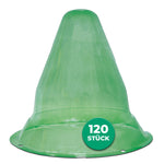 Plantenhoed voor jonge en kleinere perkplanten: Zeer effectieve plantbescherming tegen zon, vorst, wind, hagel en slakken - Silberkraft