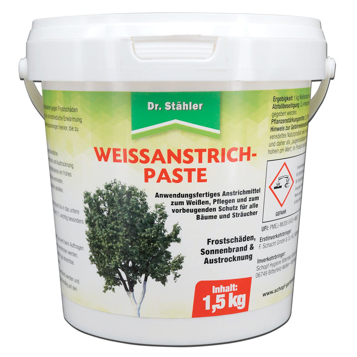 Effectieve bescherming voor bomen en struiken: witte verfpasta tegen vorstschade - Silberkraft