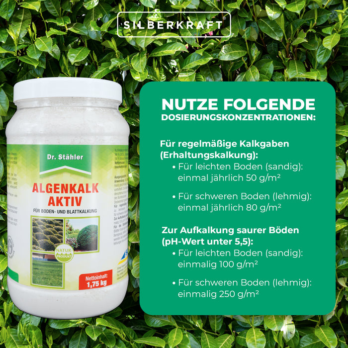 Algenkalk Aktiv - Für die Förderung der Pflanzengesundheit - Silberkraft