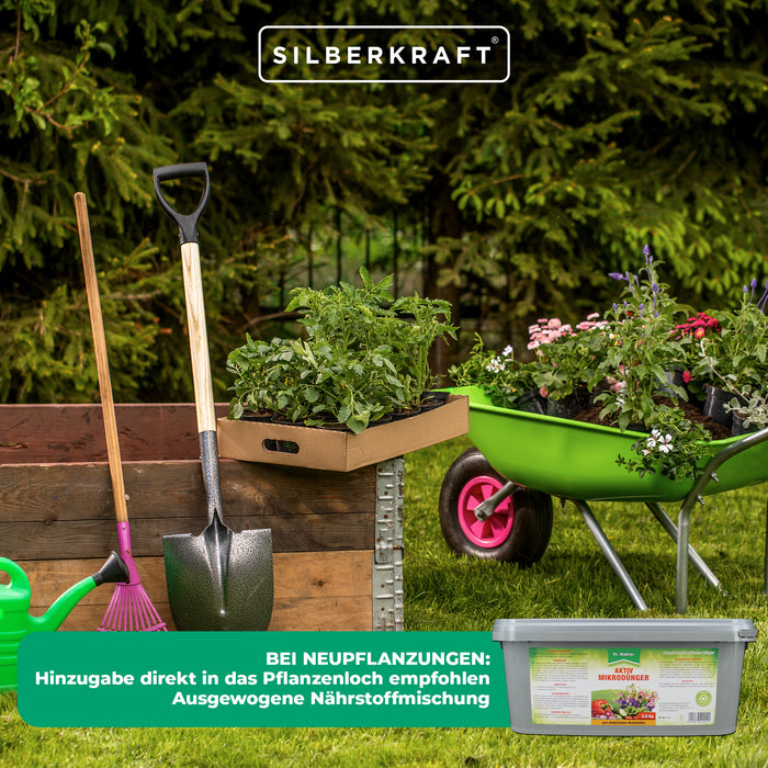 Aktiv Mikrodünger für gesunde Zier- und Nutzpflanzen - fest - Silberkraft